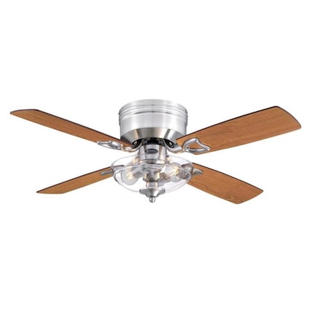 Westinghouse Westinghouse Hadley 42 in. Brushed Nickel Brown LED Indoor Ceiling Fan 7311148